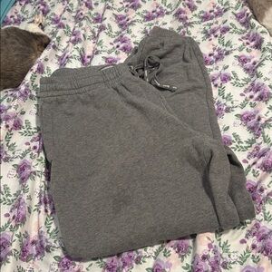 Gray Jogger Sweatpants - well loved. Stains pictured